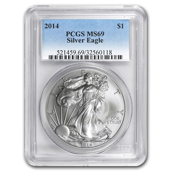2014 Silver American Eagle MS-69 PCGS 2014 Silver American Eagle MS-69 PCGS